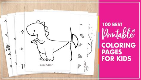100 Easy Coloring Pages For Kids World Of Printables