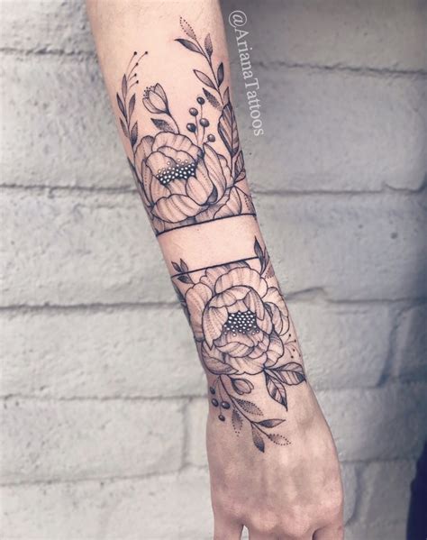 floral-arm-band-tattoo-by-arianatattoos-arm-band-tattoo,-floral-arm