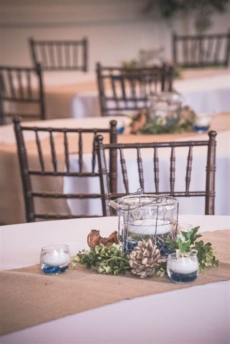 We did not find results for: Pops of navy blue and burlap table runners featured in ...