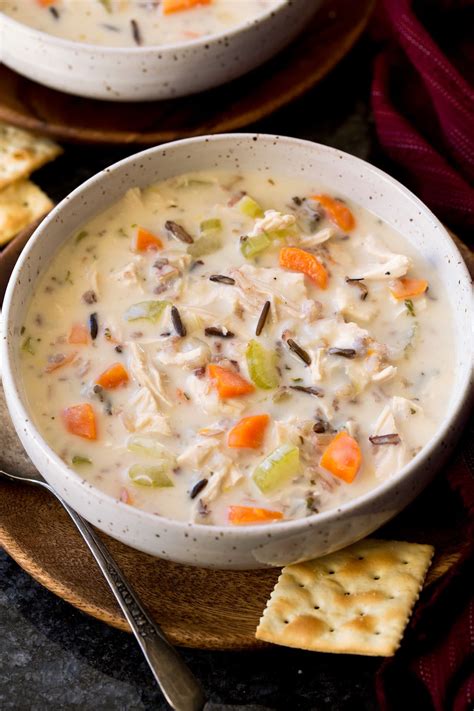Cook the rice according to the instructions on the packet. Creamy Chicken and Wild Rice Soup - Cooking Classy