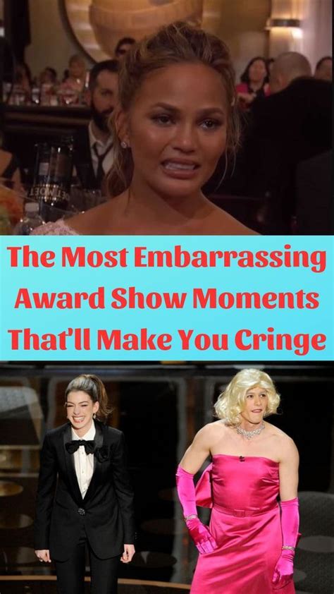 The Most Embarrassing Award Show Moments That Ll Make You Cringe Winter
