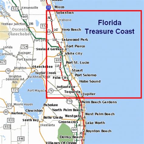 Map Of The Atlantic Coast Through Northern Florida Florida A1a Maps