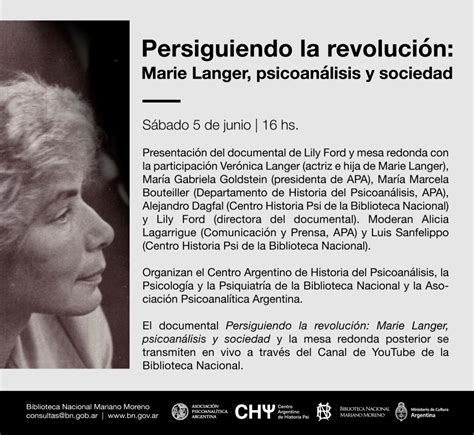 Documental “persiguiendo La Revolución Marie Langer Psicoanálisis Y