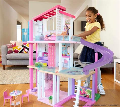 Buy Barbie Dreamhouse Dollhouse With 70 Accessories Working Elevator