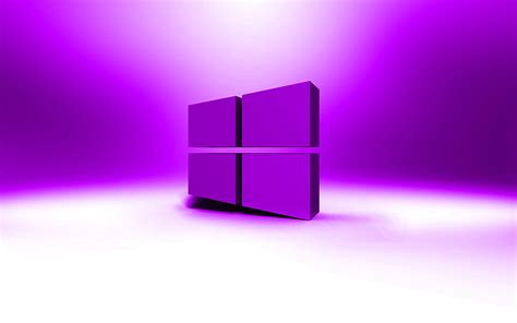 Windows 10 Violet Logo Creative Os Violet Abstract Background