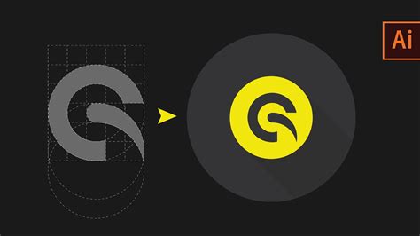 Creative Golden Ratio Logo Illustrator Cc Minimalist Logo Design Free Tutorial Youtube