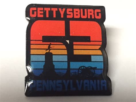 GETTYSBURG 1863 LAPEL PIN HAT TAC NEW Gettysburg Souvenirs Gifts