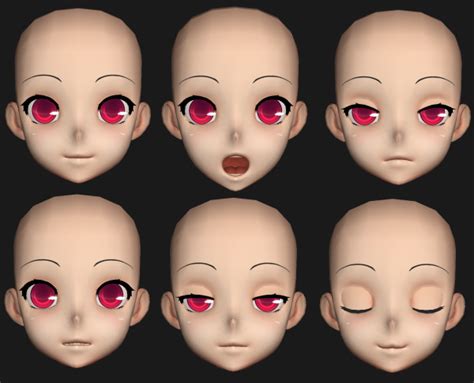 3d Anime Blend Anime Head Anime Faces Expressions Anime Eyes