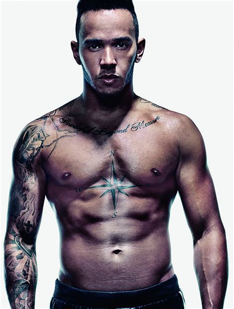 Lewis Hamilton Strips Half Naked To Show Devastating Muscular Body