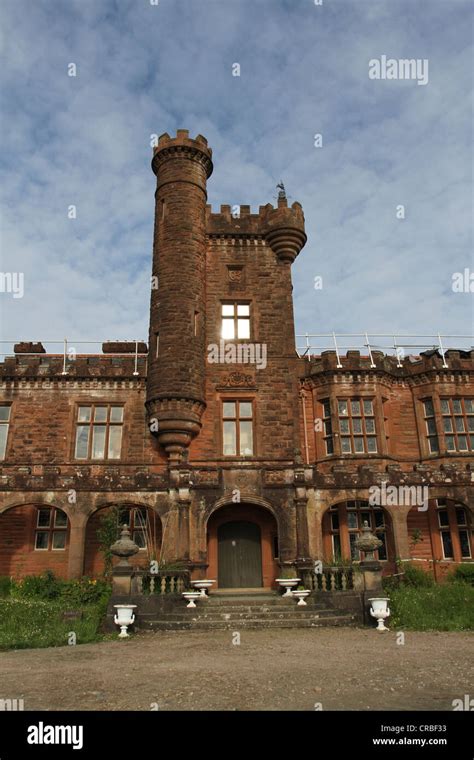 Exterior Of Kinloch Castle Isle Of Rum Scotland May 2012 Stock Photo