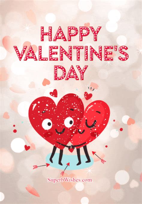 Two Hearts Happy Valentine S Day Animated GIF SuperbWishes Com