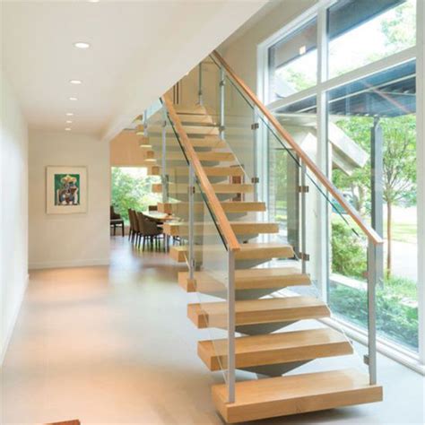 China Modern Commercial Building Interior Use Standoff Glass Railing