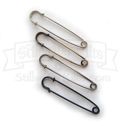 Safety Pin Kilt Pin 4 Pack