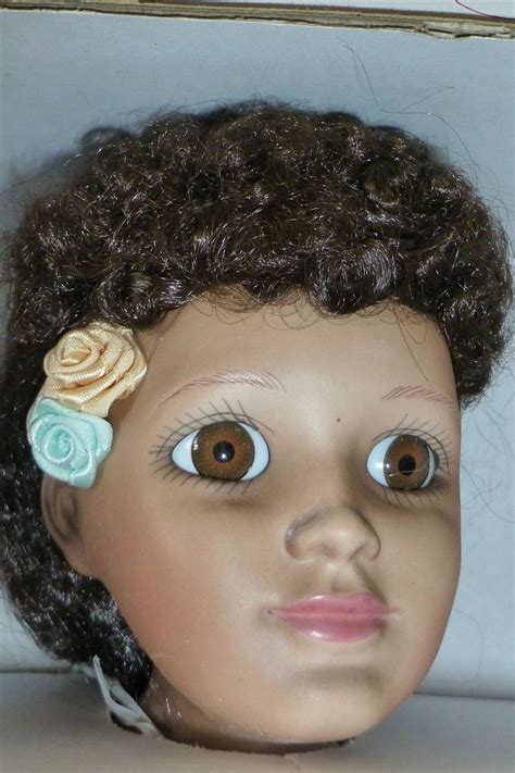 African American Porcelain Collectible Doll By Design Debut Orig Box Vintage Porcelain