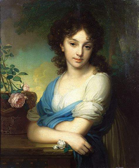 Portrait Of Elena Alexandrovna Naryshkina 1799 58×72 Cm By Vladimir