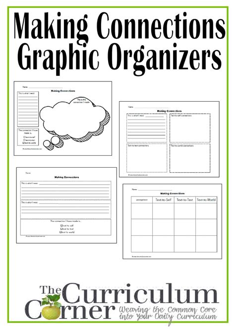 Text to text connections graphic organizer. Close Reading: Making Connections While Reading - The ...