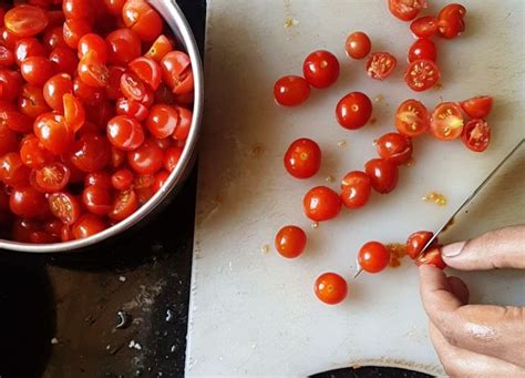 Cut Tomatoes Into Halves Terrace Gardening The Organic Way