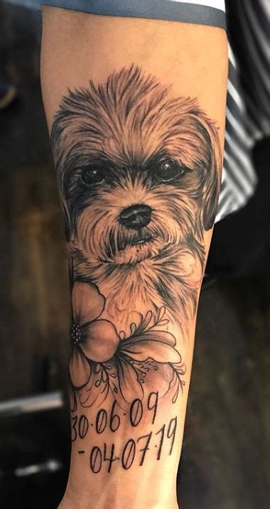 100 Heartwarming Dog Memorial Tattoos And Ideas To Honor Your Dog