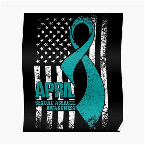 april sexual assault awareness poster for sale by goldenbuffalo79 redbubble