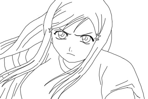 Orihime Lineart By Orellanos Aldy On Deviantart