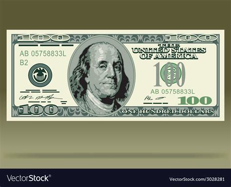 Dollar Bank Note Royalty Free Vector Image Vectorstock