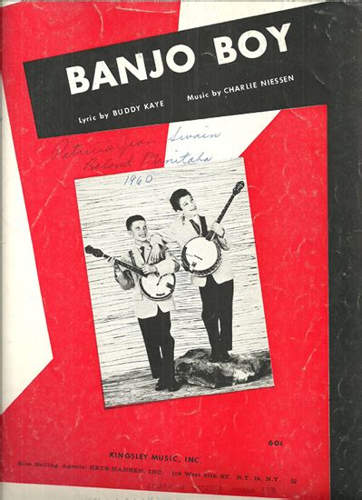 Banjo Boy Buddy Kaye And Charlie Niessen Recorded By