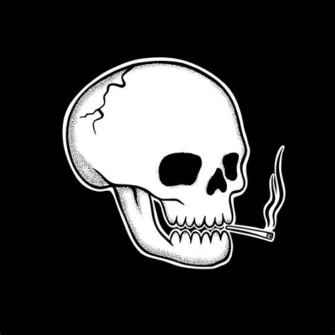 Skull Smoking Tattoos