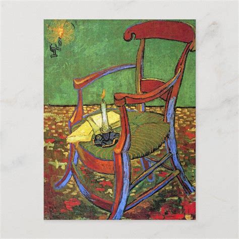 Gauguin S Chair By Vincent Van Gogh Postcard Size Postcard Color