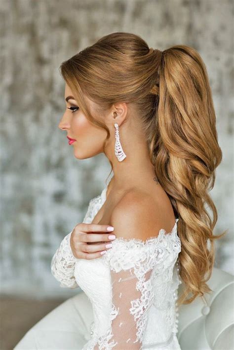 30 Modern Pony Tail Hairstyles Ideas For Wedding With Images