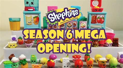 New Shopkins Season 6 Chef Club Mega Opening 5 And 12 Packs Play Sets