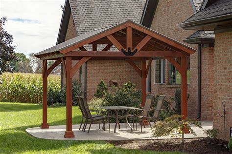 See more ideas about backyard, backyard pavilion, backyard patio. 12x12 Backyard Wood Pavilion Kit (Canyon Brown) - YardCraft