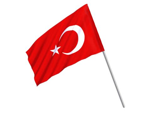 Dalgalanan Türk Bayrağı 100 NUMARALI ADAM