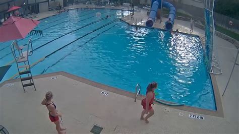 Caught On Camera Drowning Young Girl Savelifeguard In Swimming Pool Youtube