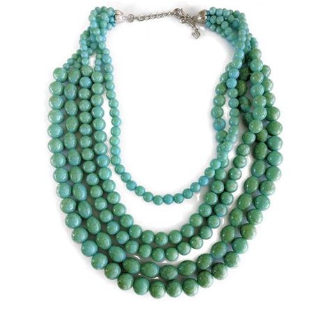 Statement Bauble Natural Howlite Turquoise Faceted Beads Three Row