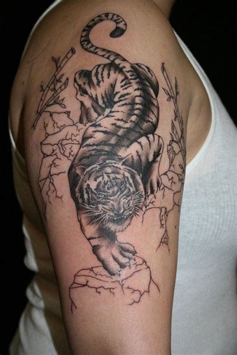 Tattoo Trends Half Sleeve Tiger Tattoo For Men 55