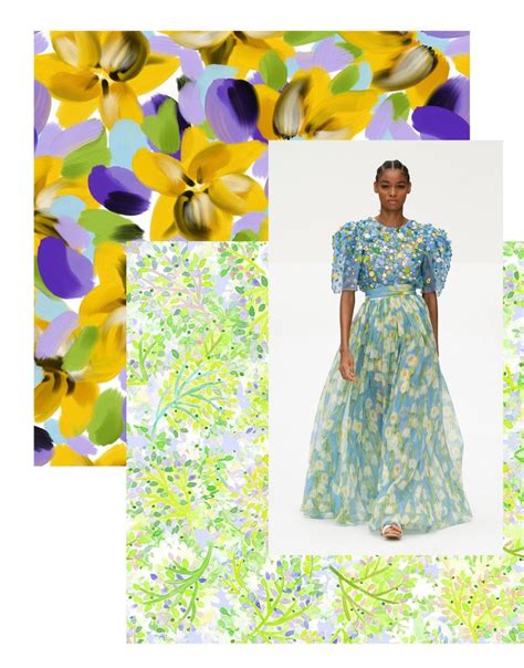 Springsummer 2021 Print Trend Ethereal Flower Patternbank Print