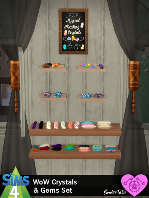 Talias Witchy Sims 4 Cc — Wow Crystals And Gems Set 8 Items Sims 4