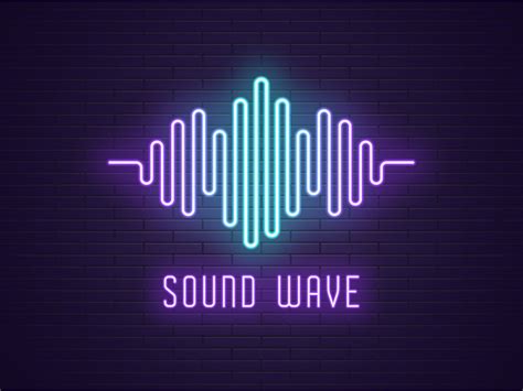 Neon sound wave by Dmitry Mayer on Dribbble
