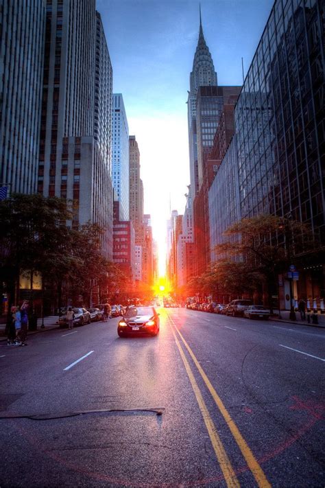 Manhattanhenge Sunset In Nyc Dream City Places To Visit