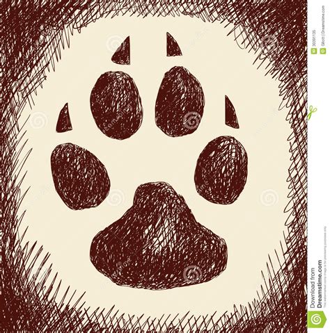 狼脚印 向量例证. 插画 包括有 跟踪, 狼人, 艺术, 守护程序, 图标, 宠物, 茴香, 美洲野猫, 向量 - 30391135