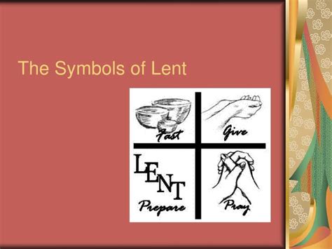 Ppt The Symbols Of Lent Powerpoint Presentation Free Download Id
