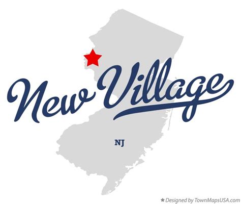 Map Of New Village Nj New Jersey