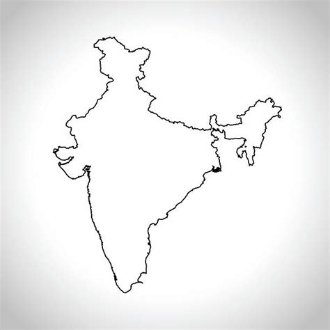 Best India Map Outline White Background Illustrations Royalty Free