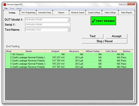 Captivate Electrical Safety Automation Software Chroma