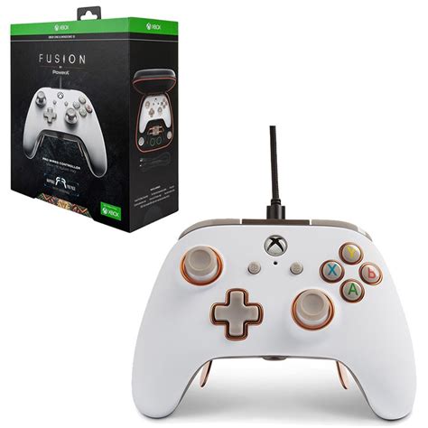 Powera Fusion Pro Wired Controller For Xbox One White 1513273 01