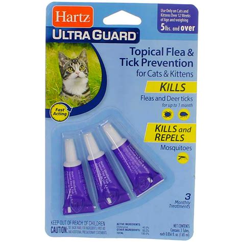 Hartz Ultraguard Topical Flea And Tick Prevention Treatment For Cats And Kittens 3 Treatments