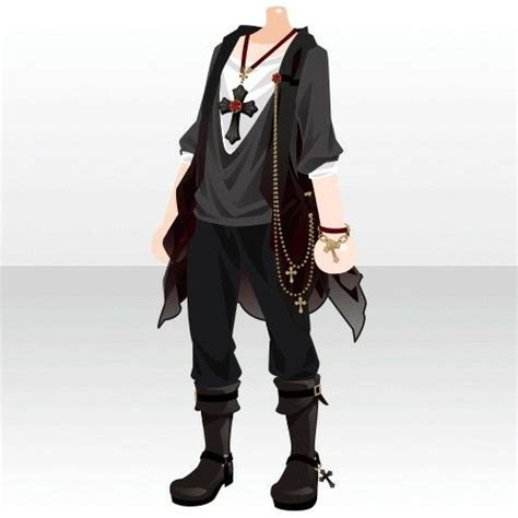 Anime Boy Clothes Reference Closed Pastel Goth Male Clothes By