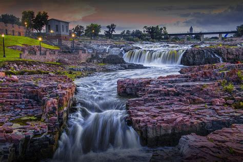 Sioux Falls Waterfalls In Falls Park Photograph By Randall Nyhof Pixels
