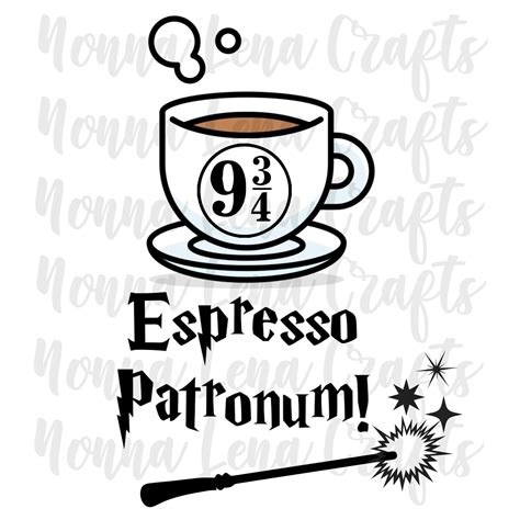 Harry P Espresso Patronum SVG PNG Clipart Cut File Etsy