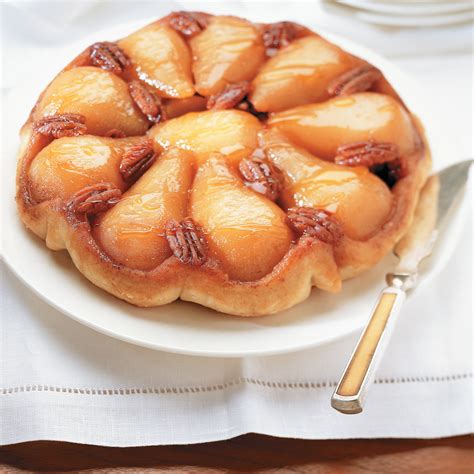 Tarte tatin aux poires et aux pacanes